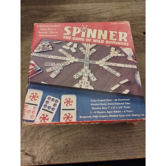 Spinner The Game of Wild Dominoes - Catalin Tiles 2003 dominoes - Picture 6 of 7